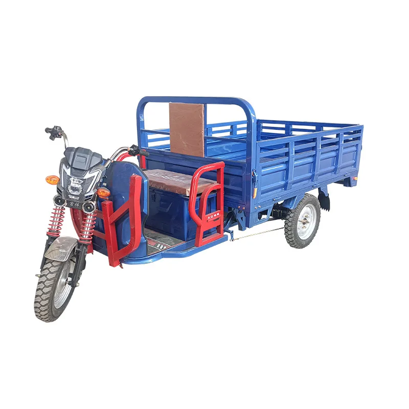 Agriculture  Cargo 1200W Carrier Three Wheel Adult 750 Watt Discapa Electric Cargo Tricycles With Cabin