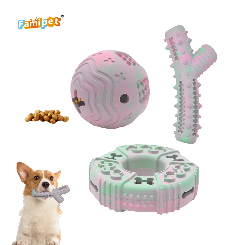 Famipet новый дизайн под заказ Жесткая прочная игрушка из натурального каучука для домашних животных жевательная собак агрессивных жевательных