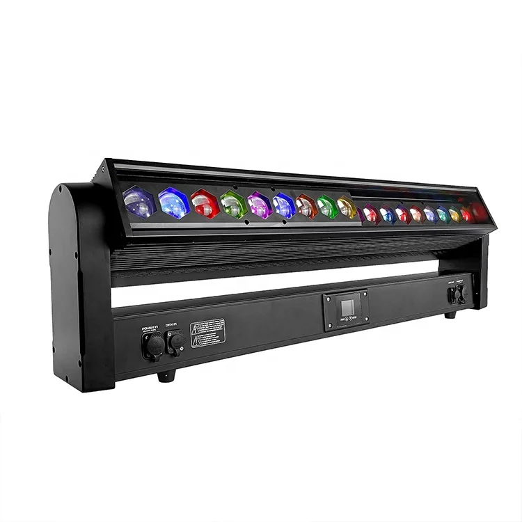 18x40W waterproof beam shaking head dj disco rgbw stage lights moving bar wall wash light