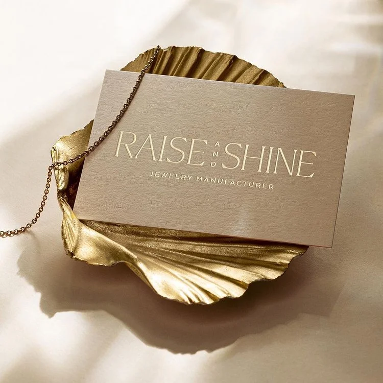 Custom Visiting Card Luxury Embossed Business Card Printing With Gold Foil Stamping Logo