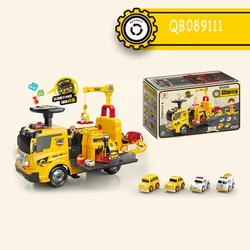 New design fire-fighting scooter toy kids multifunctional puzzle transforming car dual force steering wheel vehicle toys for boy