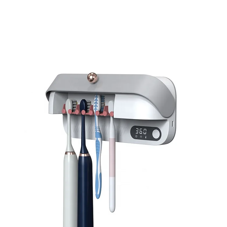 OEM 2021 Ansimi 4 in 1 UVC Light Toothbrush Sanitizer Holder Rechargeable Toothbrush Storage & Sterilizer Box