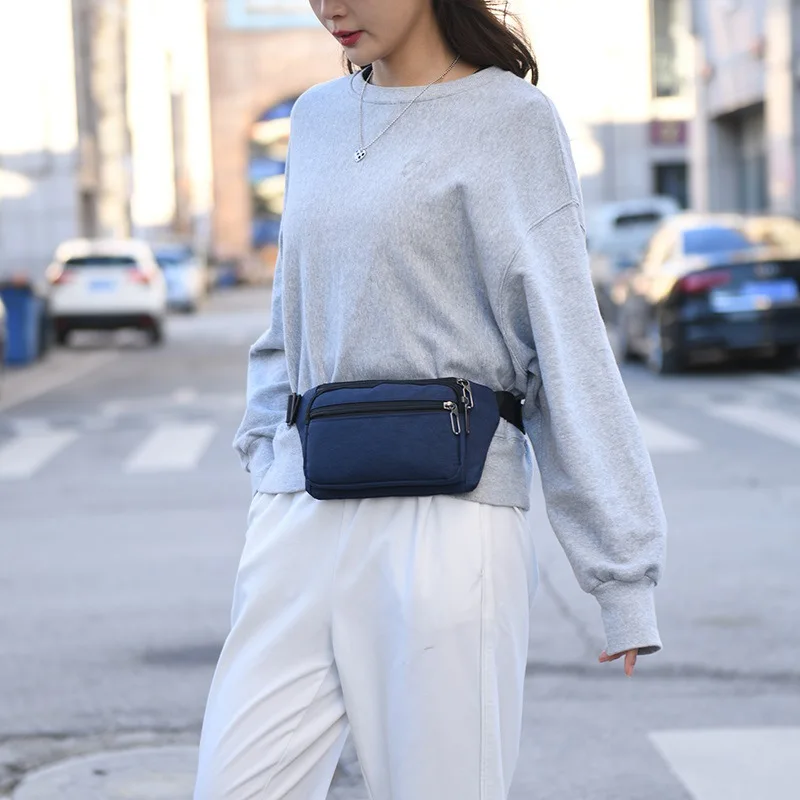 New cross body bum bag waist pack fanny pack crossbody waist bag custom technical nylon multicolor fanny pack for men