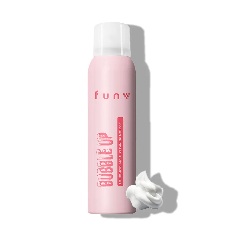 Gentle Amino acid Face Wash Brush Facial Cleanser Foam Mousse Moisturizing Makeup Remover Cleanser