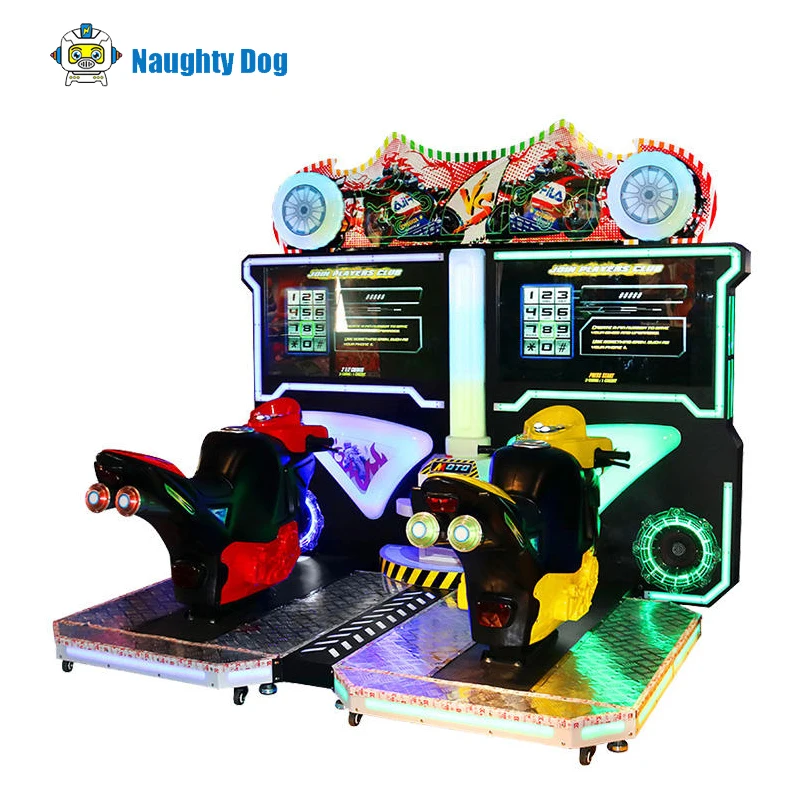 High quality Double Player Coin Operated Arcade Motorcycle Game Machine Racing Simulator Ride Motor Game for Game Center