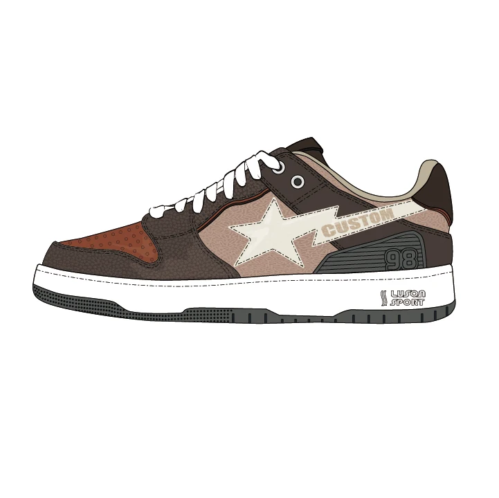 LUSON  professional custom basketball sneakers fashion designer brand  sneakers original custom sneakers