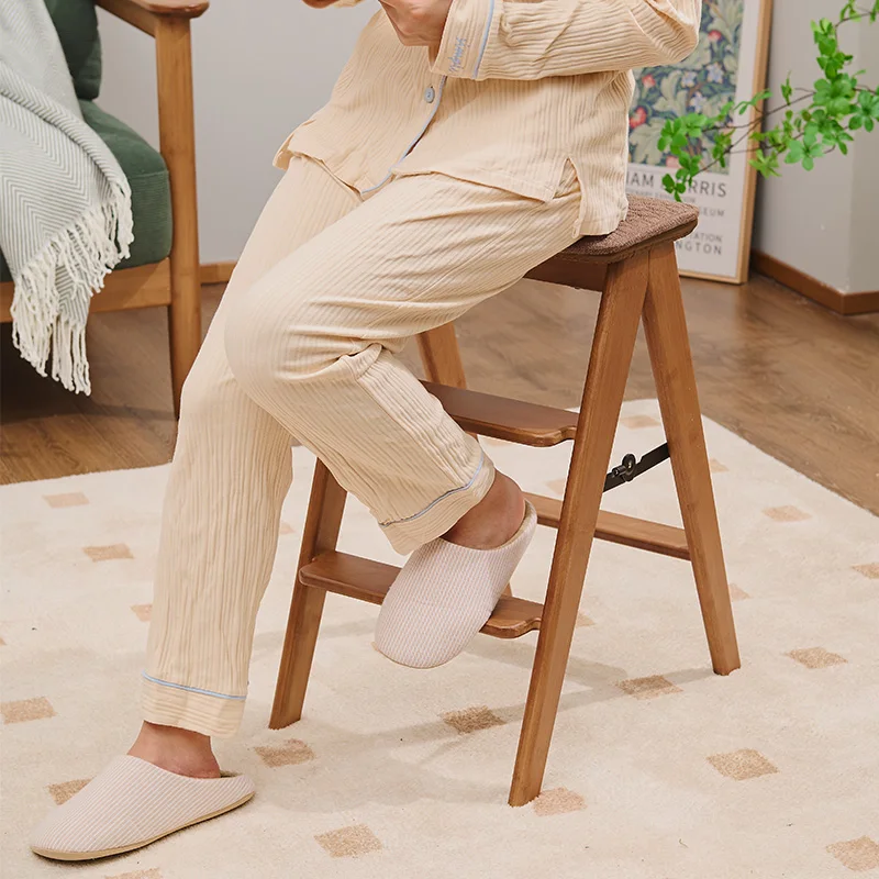 AiLiKEA PLANT HOT SALE OEM&ODM CUSTOMIZED Step Standing Stool Folding with Adjustable Bamboo Tower For Child Learning