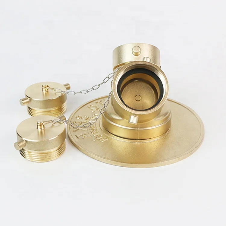 3 Way Water Divider Y Type Fire Fighting Valve 2 Way Brass Fire Hydrant