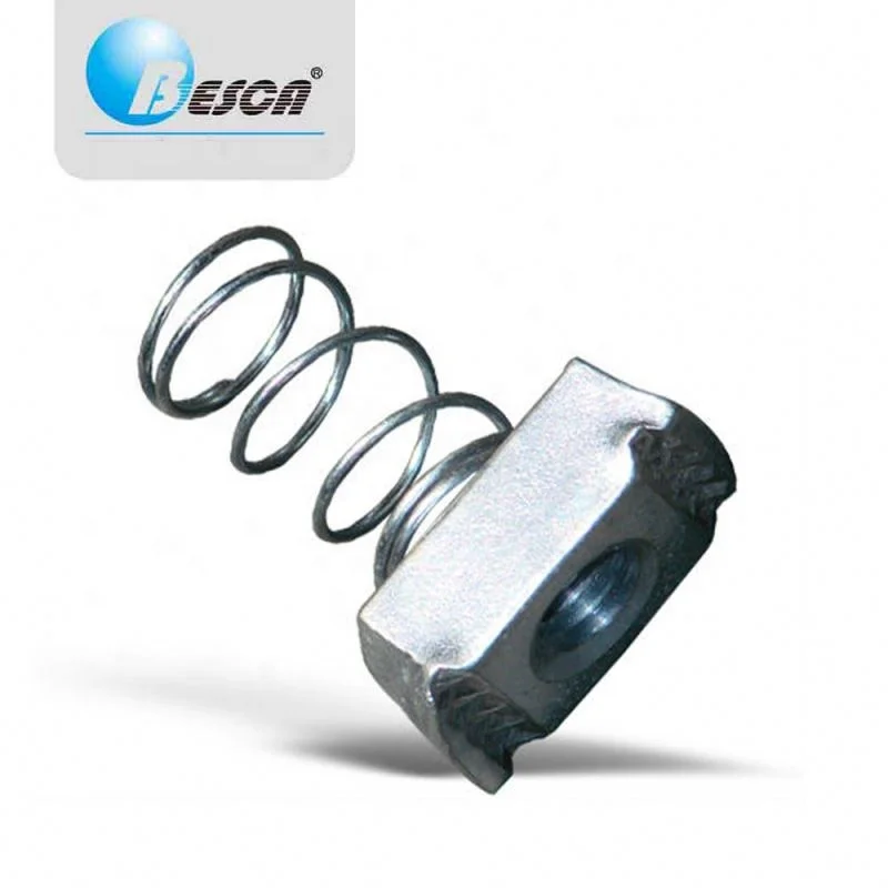 Besca Good Supplier HDG Steel Spring Nut For Strut Channel
