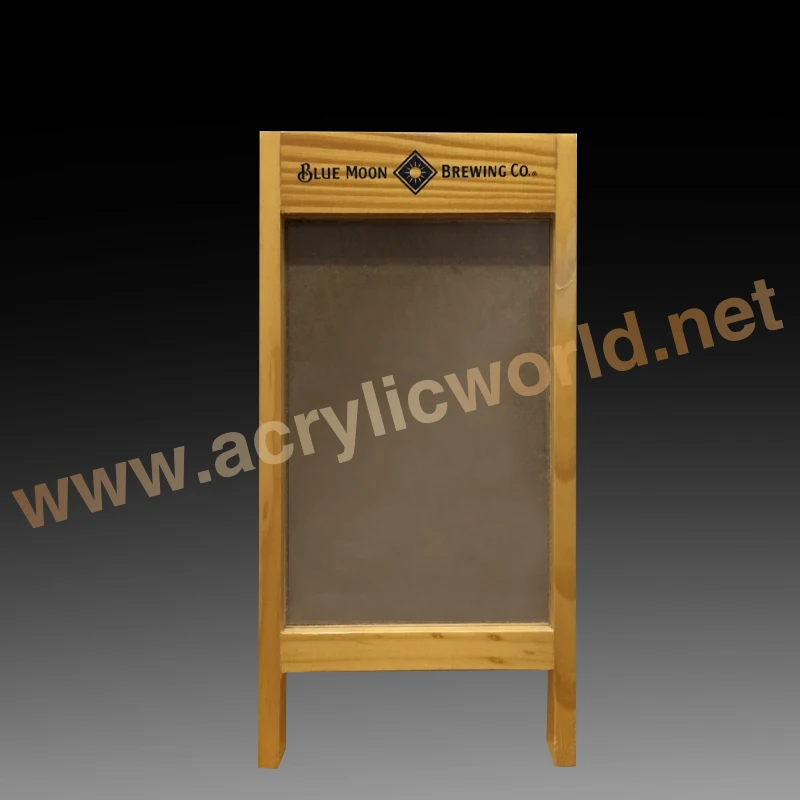 Factory Bar A frame chalkboard Wood A frame A Sign menu CHALKBOARD acrylic menu sign rack