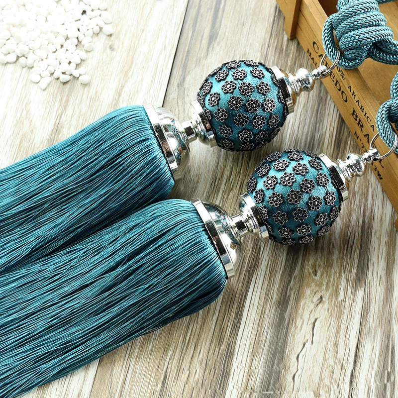 Exquisite plum curtain strap hanging ball European tassel hanging ball curtain buckle curtain rope strap