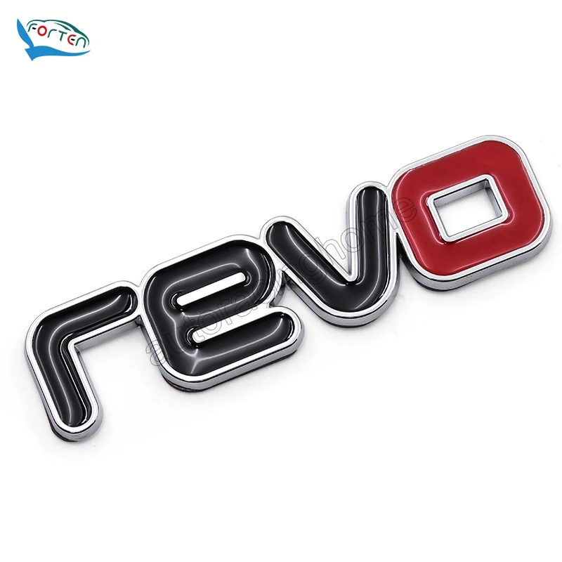 Customized Glossy Black Chrome  ABS Plastic Car Logo Auto Parts Sticker 3D Decal Nameplate Car Emblem Badge For Hilux Revo