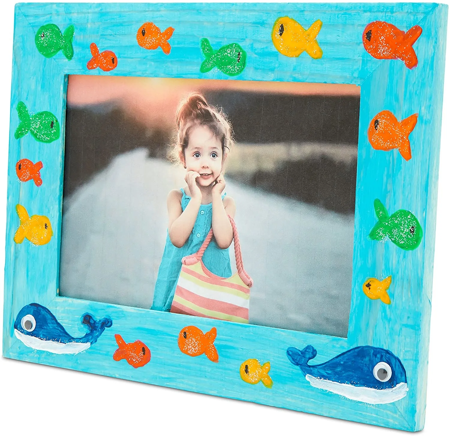 Unfinished solid pine wood DIY craft photo frame, handicraft DIY painting project, suitable for adult and children handicrafts