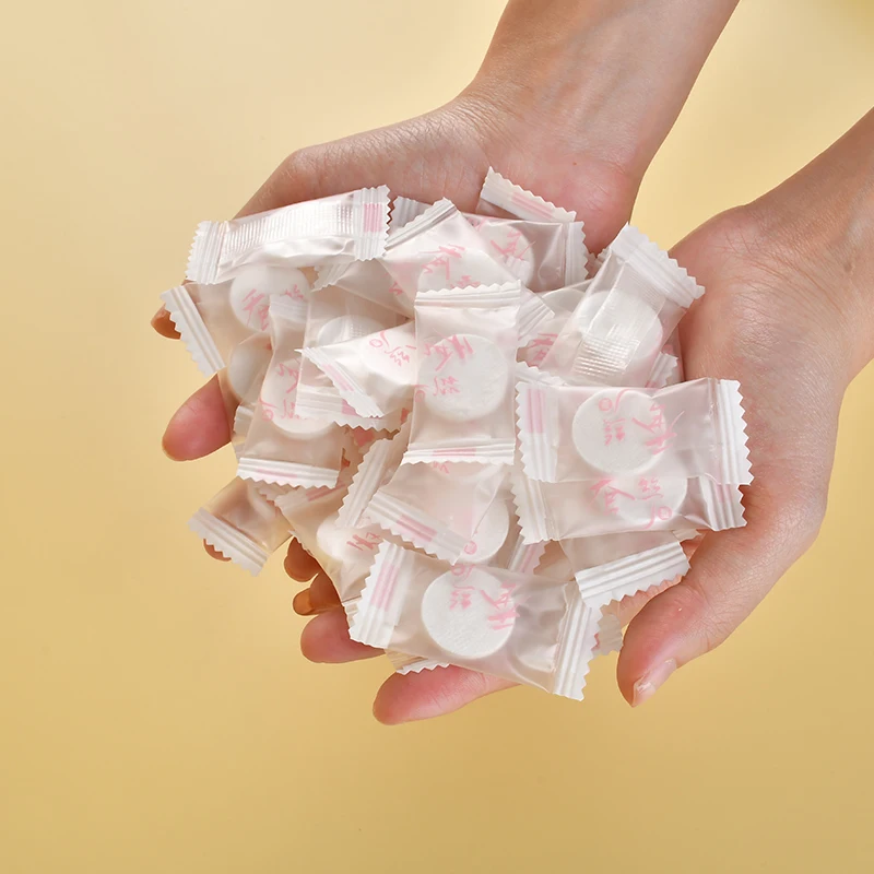 Nature Soft Diy organic beauty cosmetic disposable cotton fiber compressed facial mask flea silk compressed mask