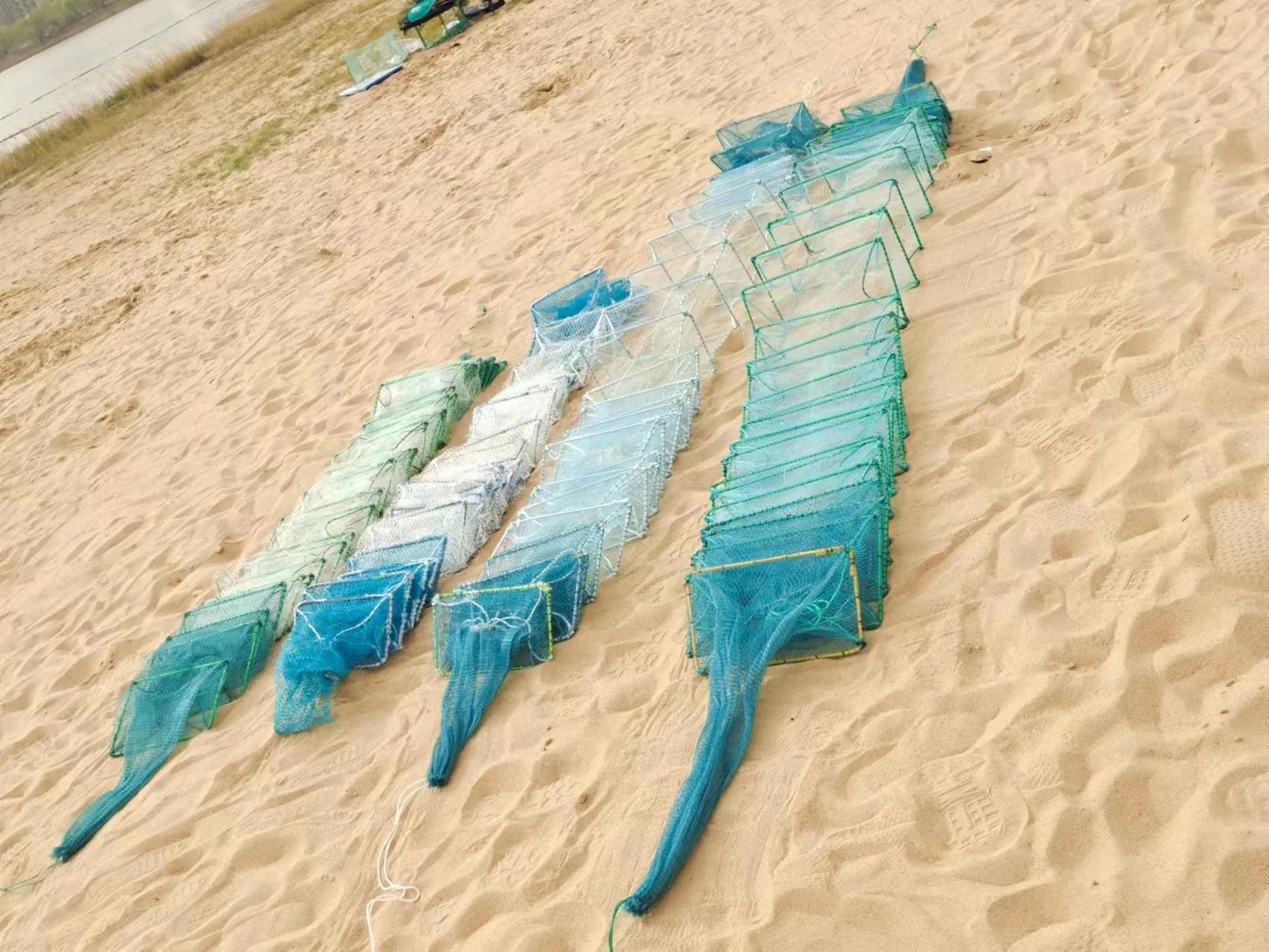 Manufacturer fyke nets for sale/fyke trap/fyke fishing net Folding Crab Cage Greatwall Long Fishing Bait Trap