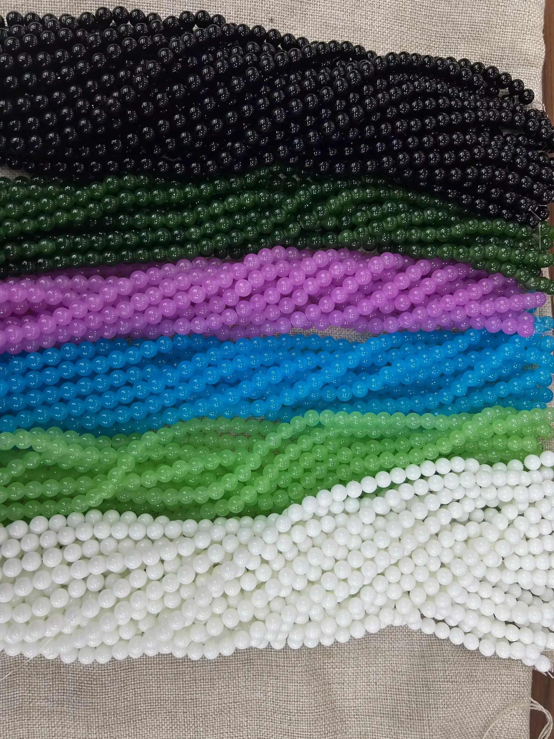 fashion jewelry  Loose Bead 4mm-12mm Natural colorful jade Stone Beads Strand for wholesale price