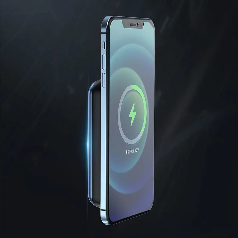  2021 новый дизайн беспроводная Магнитная Тяжелая быстрая зарядка Тип C ультратонкий блок питания QC PD 20 Вт для iphone