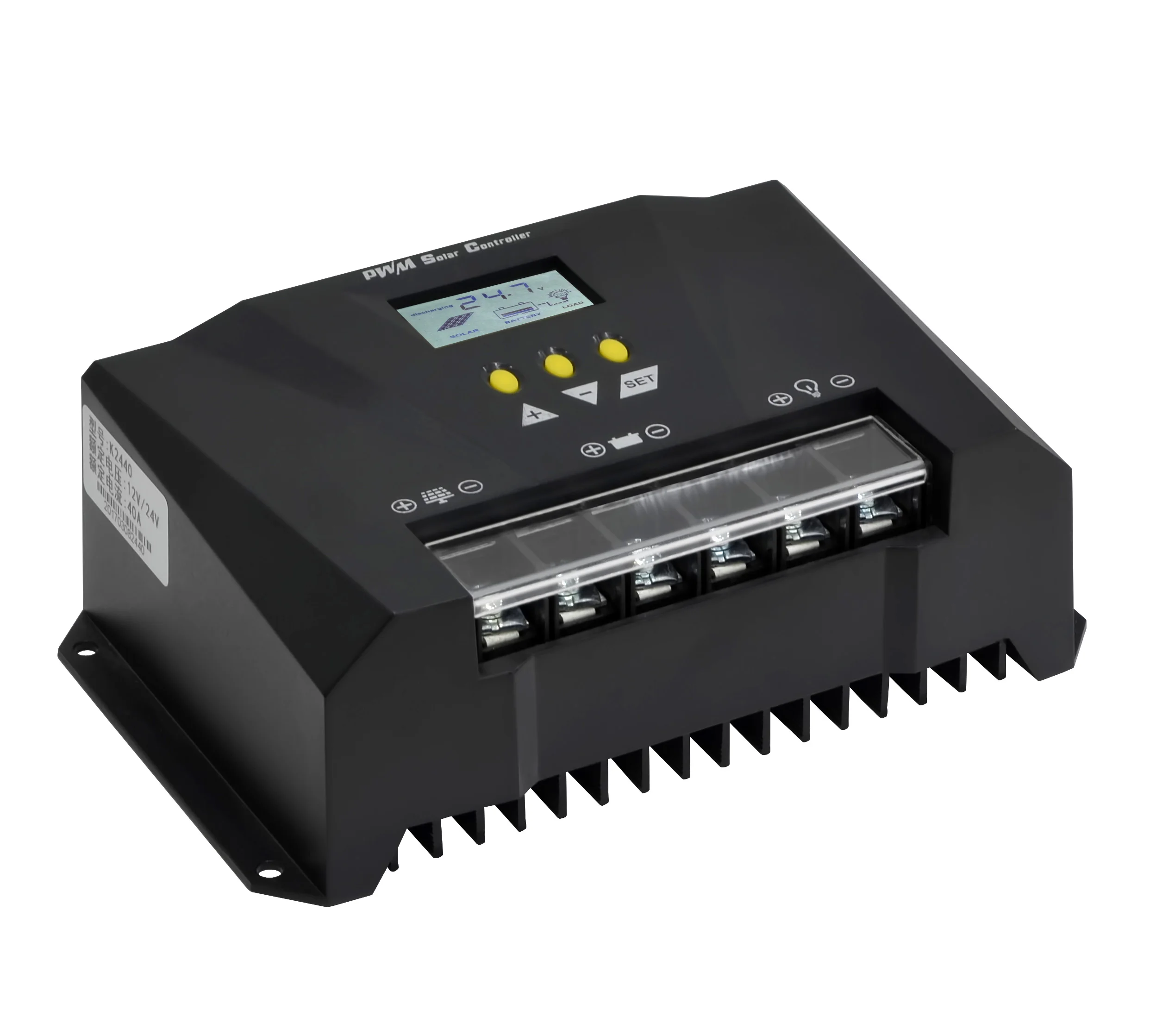 Pwm 12v 24v 48v solar charge controller 12 volt 20 amp