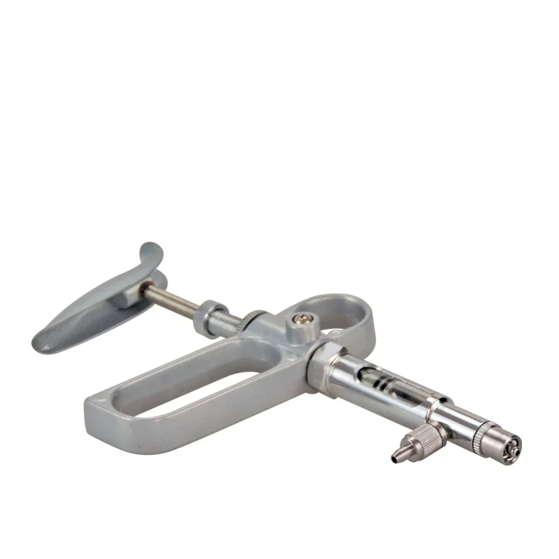 Ветеринарная вакцина Инжектор Шприцы животных вакцинация шприц с иглой и бутылка для адаптера переменного тока