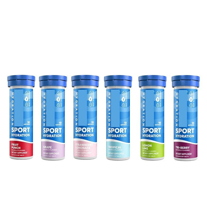 OEM/ODM Natural Sport Electrolyte Drink Supplement Immune Energy Support Hydration Electrolyte Effervescent Tablets