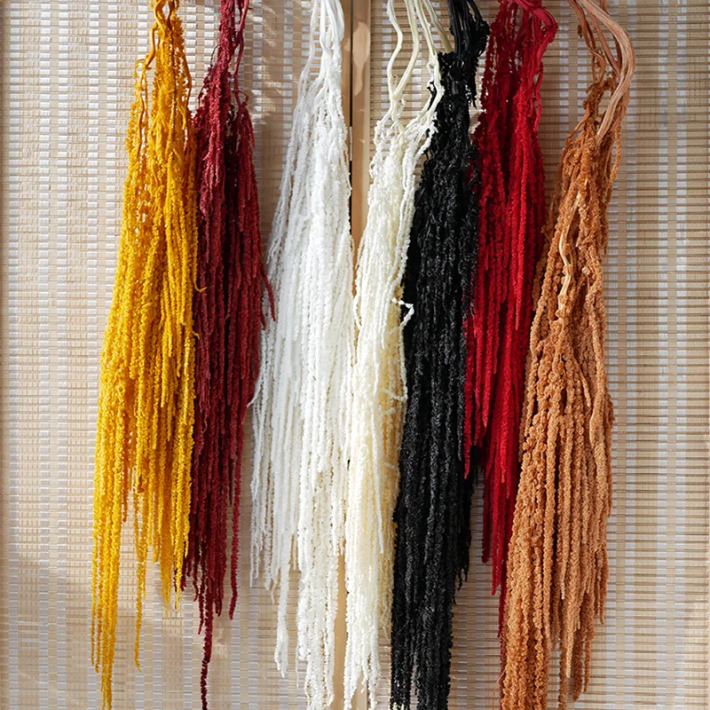 Wedding Decoration Dried Flowers Preserved Foliage Soft Real Touch Large Green White Amaranthus Preserved Hanging Amaranthus