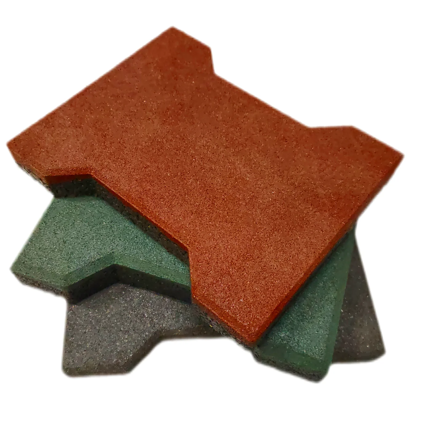 Firm Brick Puzzle Rubber Paver Use for Horse Interlocking Rubber Dog bone Pavers