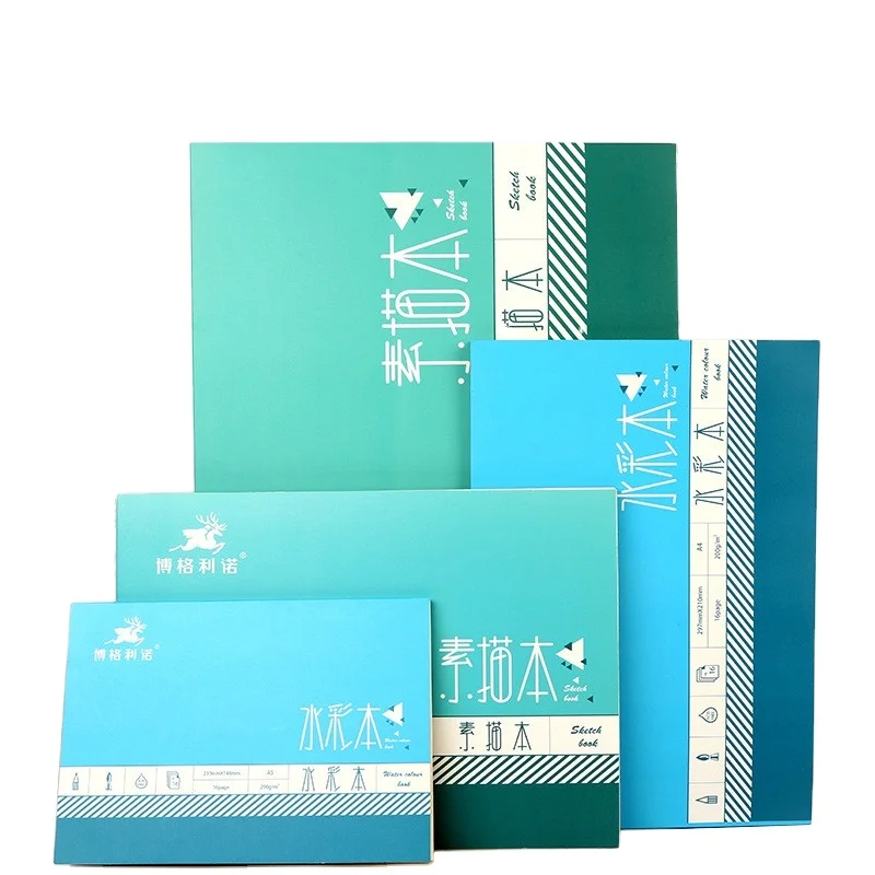 Professional Watercolor/Sketch Paper pad 16/32Sheets Hand Painted Water-soluble Book Creative Office School Art Supplies