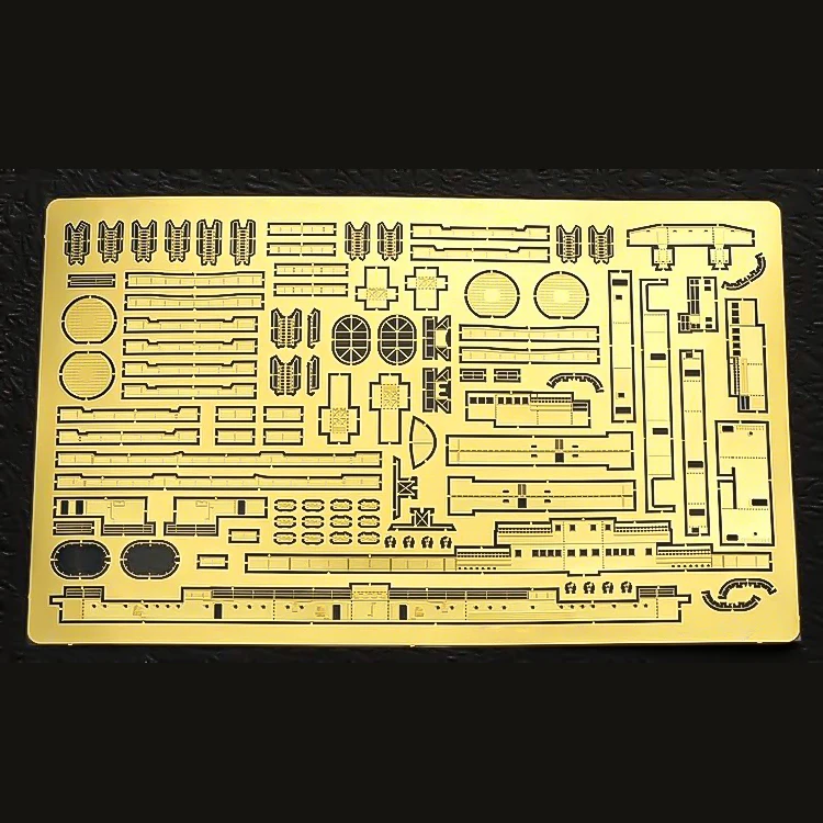 Custom etching service is available for photo etched parts on model with a thickness of 0.2 0.3 0.5mm brass etched