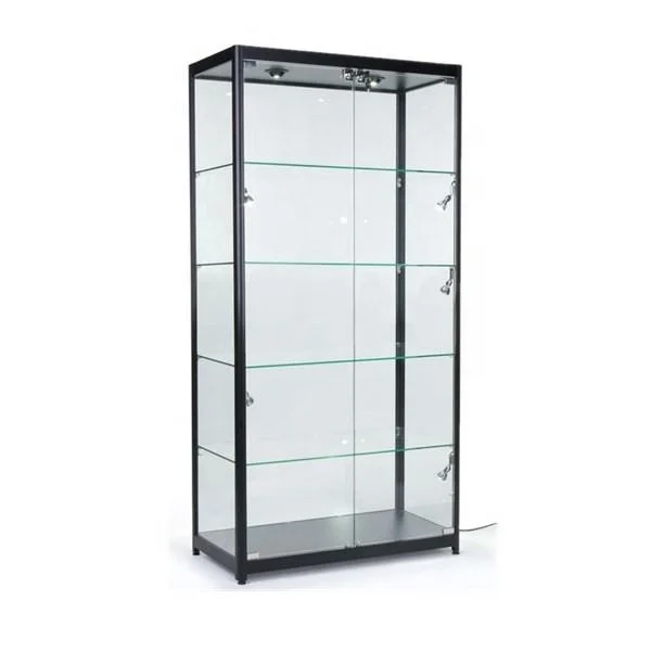 Glass display showcases Hand-made display cabinet glass transparent display cabinet Toy storage rack cabinet