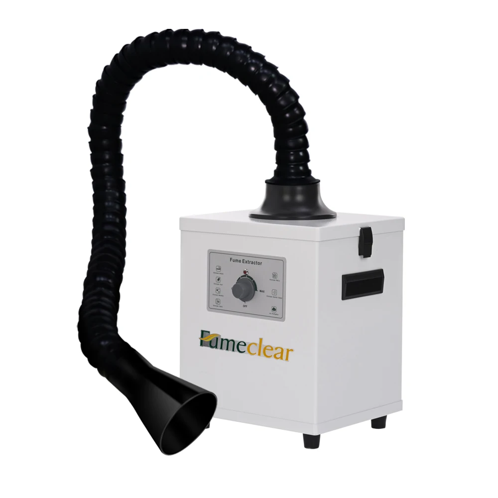 100W Portable Mobile Desktop Air Filter Exhaust Hepa Solder Fume Air Extractor For Soldering