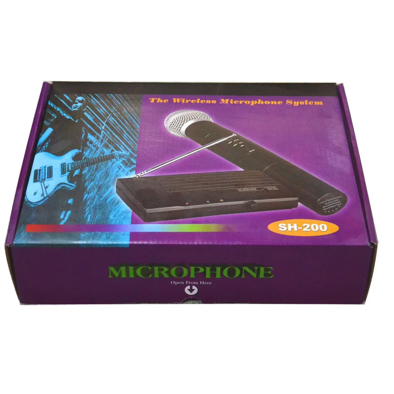 Professional Church Stage Performance Portable Single Channel Mic VHF Wireless SH-200 Microfon Dynamic Microphone