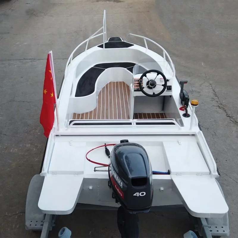2023 New Design 420 Leisure Small Speed Boat With Outboard Engine 4.2m Luxury Yacht 14ft Aluminium Fishing boat