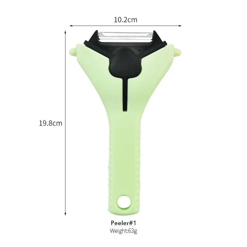 Hot Selling Kitchen Gadget Tools 3 In 1 Multi Function Stainless Steel Blade Manual Vegetable Cutter
