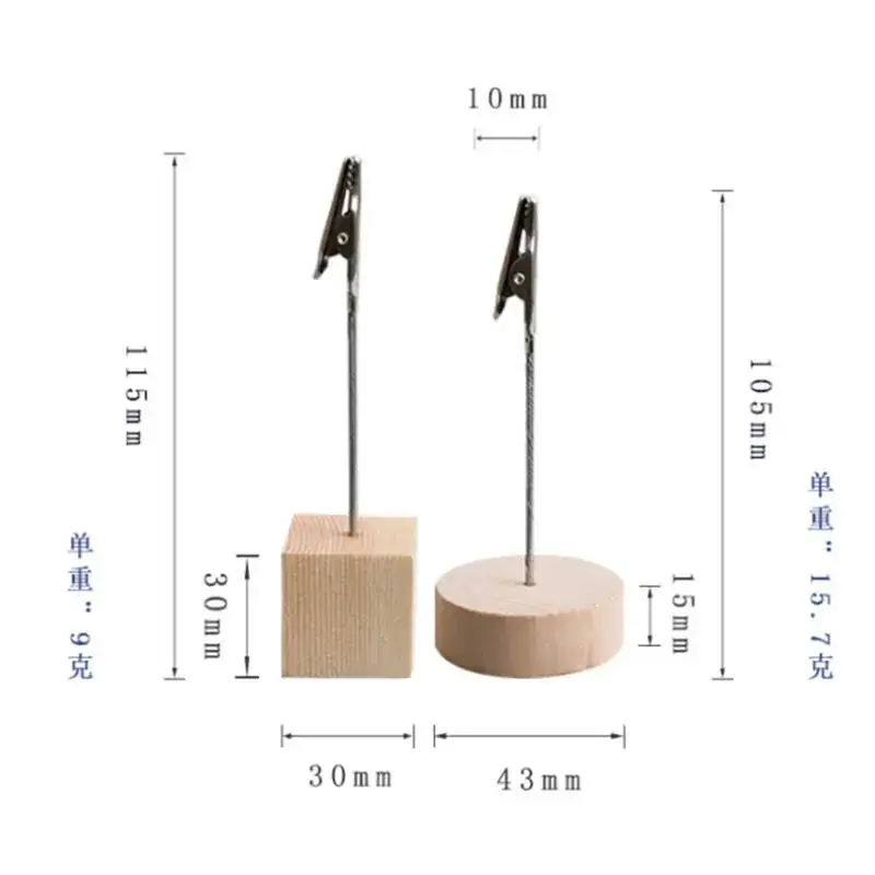 China Factory Custom Wood Memo Note Photo Clip Holder