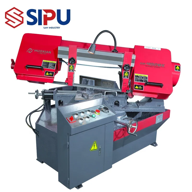 
Easy to Operate 0 to 45 degree angle rotate metal cut band saw machine GB4028X 