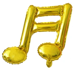 8 points 16 points music notation balloon notes aluminium foil balloon used for dispatching concert wedding decoration