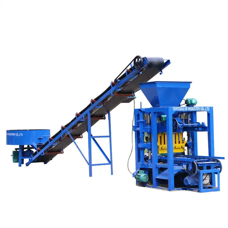 Semi Automatic Hydraulic Brick Making Machine QT4-26 China Concrete Brick Making Machine Price in South Africa Long Service Life