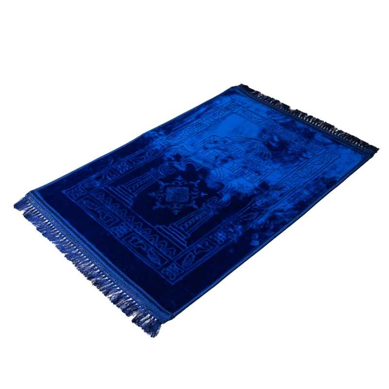 Best Selling Islamic Muslim Prayer Non-silp Felt Embossed  super soft Mats Carpets