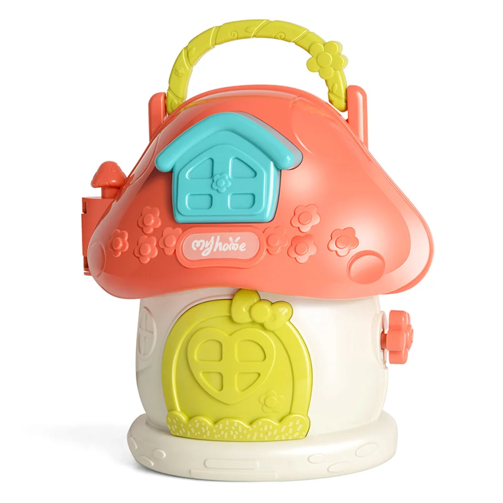 Cartoon projector baby plastic early childhood education music house set role pretend play toys for kids