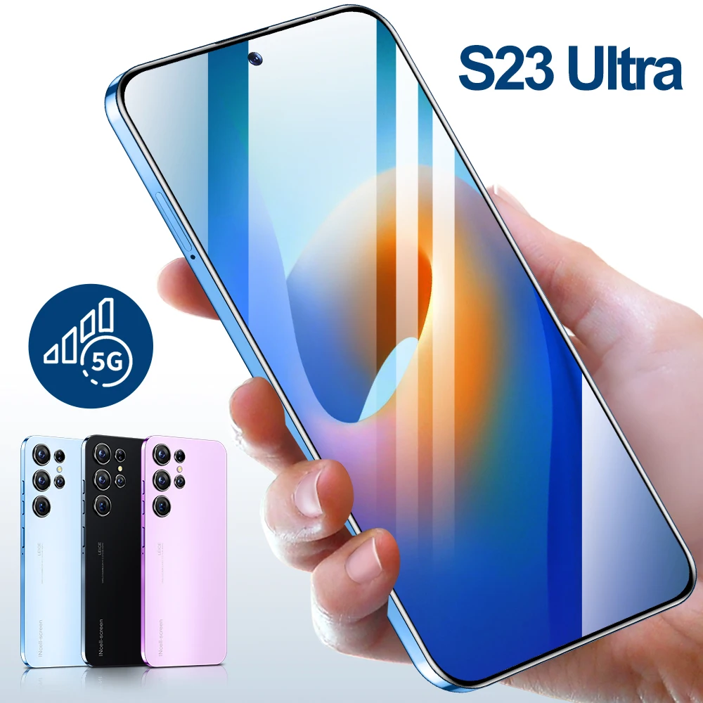 S23 Ultra 5G Smartphone HD Screen QWERTY Keyboard 108MP Rear Camera Wholesale LTE CDMA Octa Core English Face Recognition