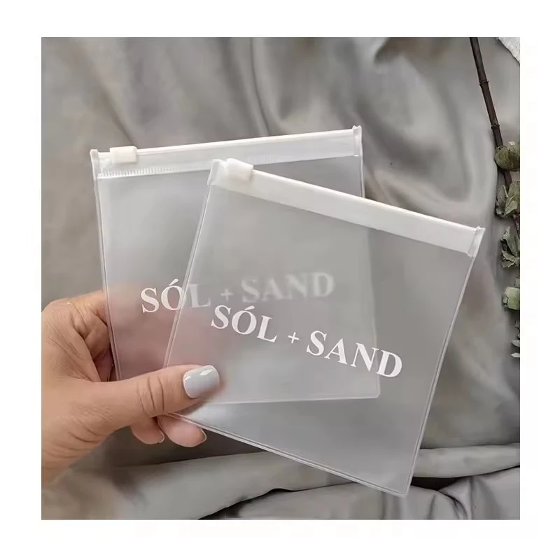 Custom Frosted PVC Zip Lock Bags Zip Lock Bags With Your Logo