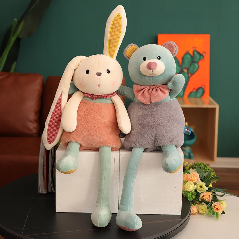 70cm Stretch rabbit rabbit rabbit doll plush toy Warm sun Bear cloth doll gift pillow birthday gift