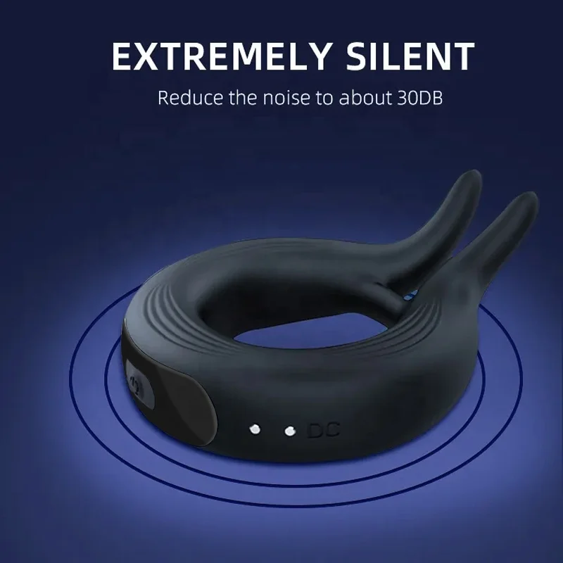 LEUTOO Hot Selling Man Vibrator Glans Weight Massage Ejaculation Sex Toys Soft Silicone Cock Ring Male Vibrating Penis Ring