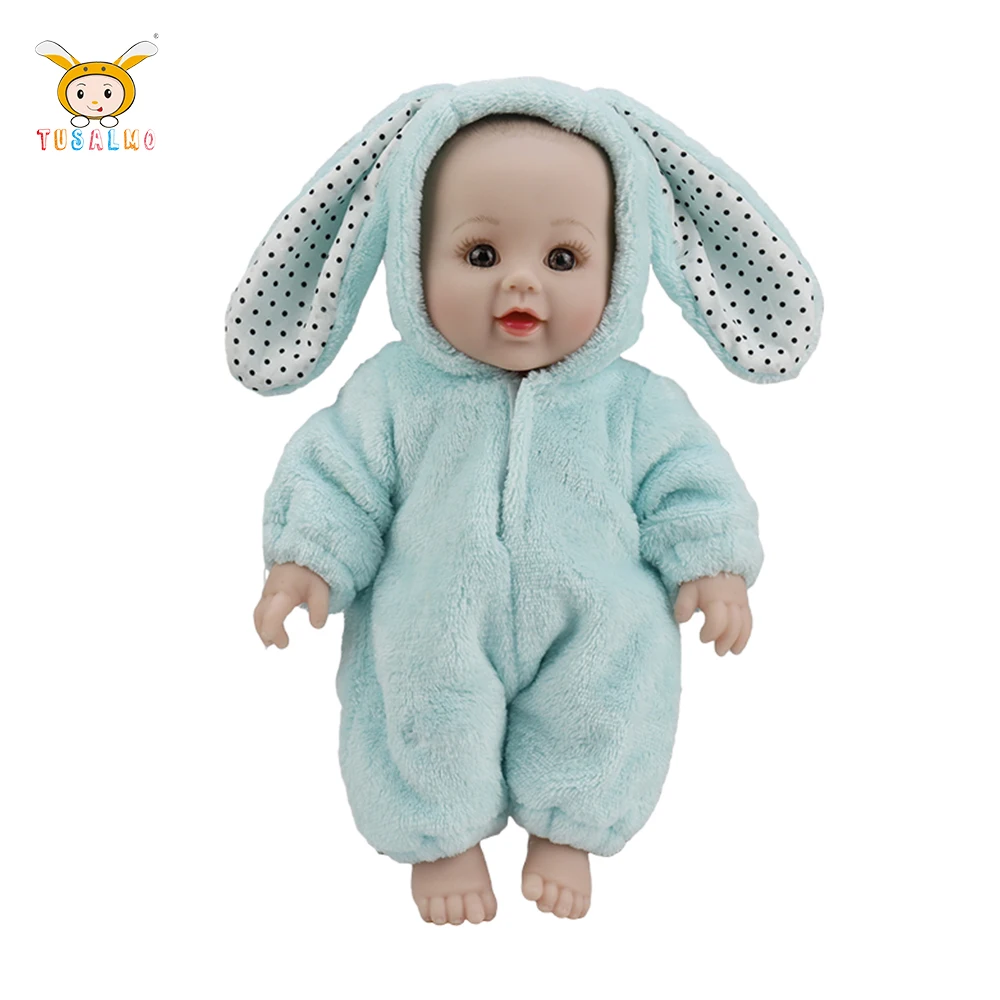 Cheap real silicone doll toy 12 inch lifelike Boneca soft vinyl bebe reborn doll cute baby dolls for kids