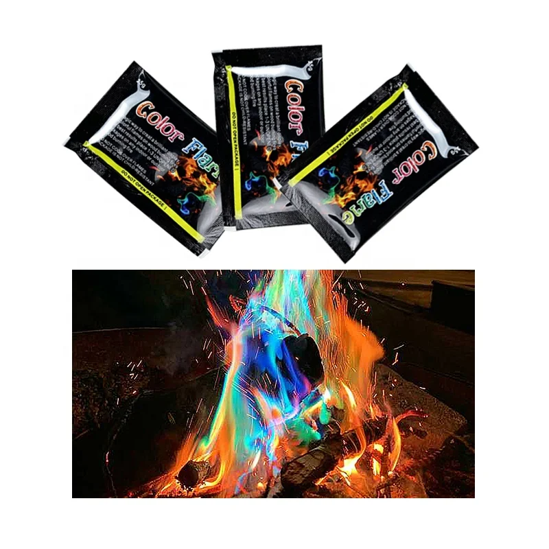 Mystical magic fire color flame