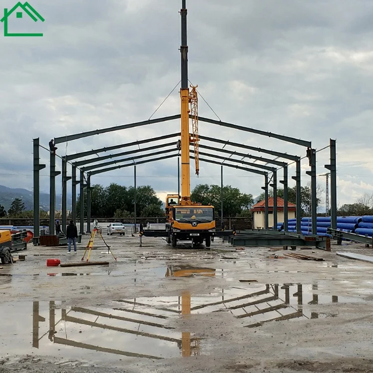 Hebei Prefab Steel Frame Workshop Garage Shed Metal Steel Structure Buildings Warehouse