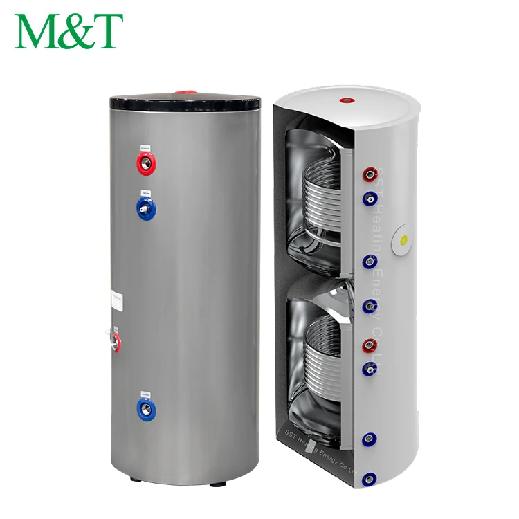 200 Liter Water Floor Heating Air To Water 12 Kw Heat Pump Monoblock 316 Stainless Steel Two In One Water Tank