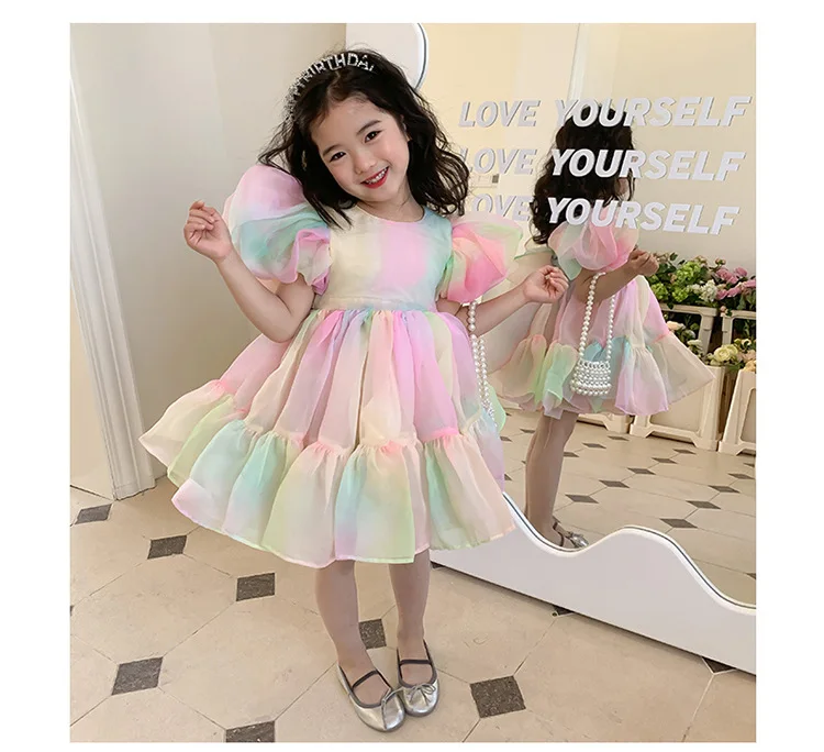 Clothes Manufacturer Kids Girls Clothing Vintage Girl 1st Birthday Dress 11 Year Olds Very Cute Party Wear Dressed for Girls