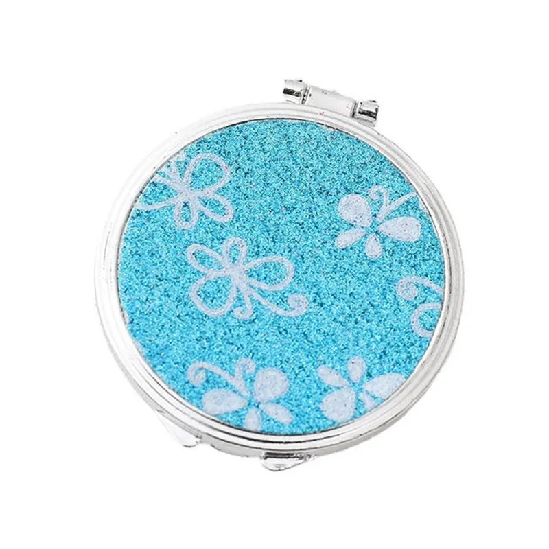 Custom Print Logo modern Cute Acrylic Pocket Round Mini portable metal Make Up Hand Mirror For Makeup Small Vanity Mirror