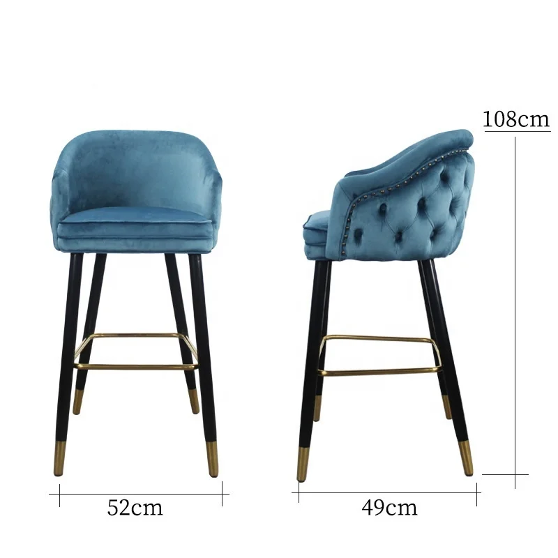 
Top Hit Rates Product Most Trustworthy Manufacturer High Standard Customized Color Leather Bar Stool Bar Furniture Set 